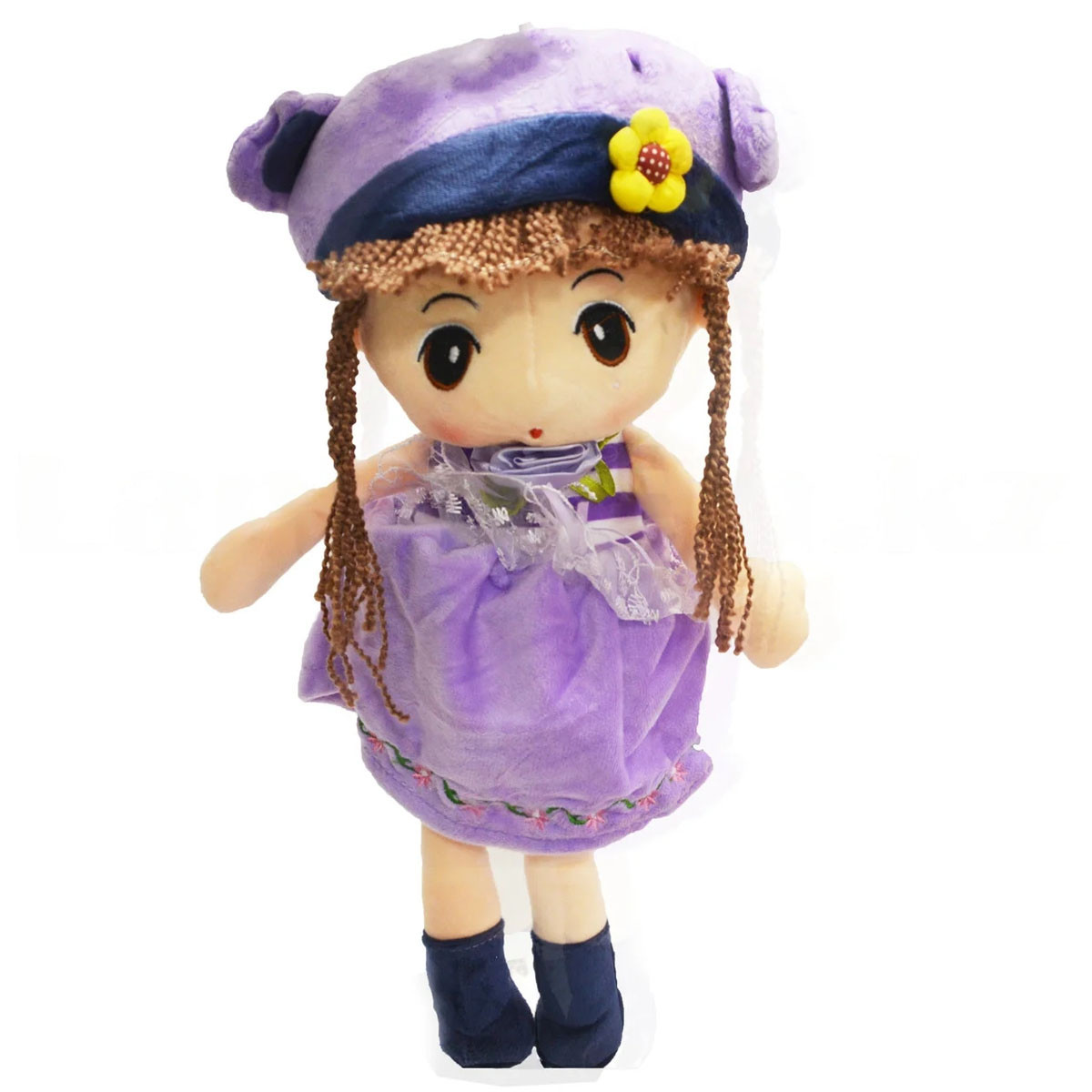 Мягкая игрушка кукла 42 см фиолетовая