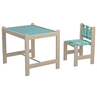 Детский стол и стул Гном Малыш-2 Симпатия зеленая