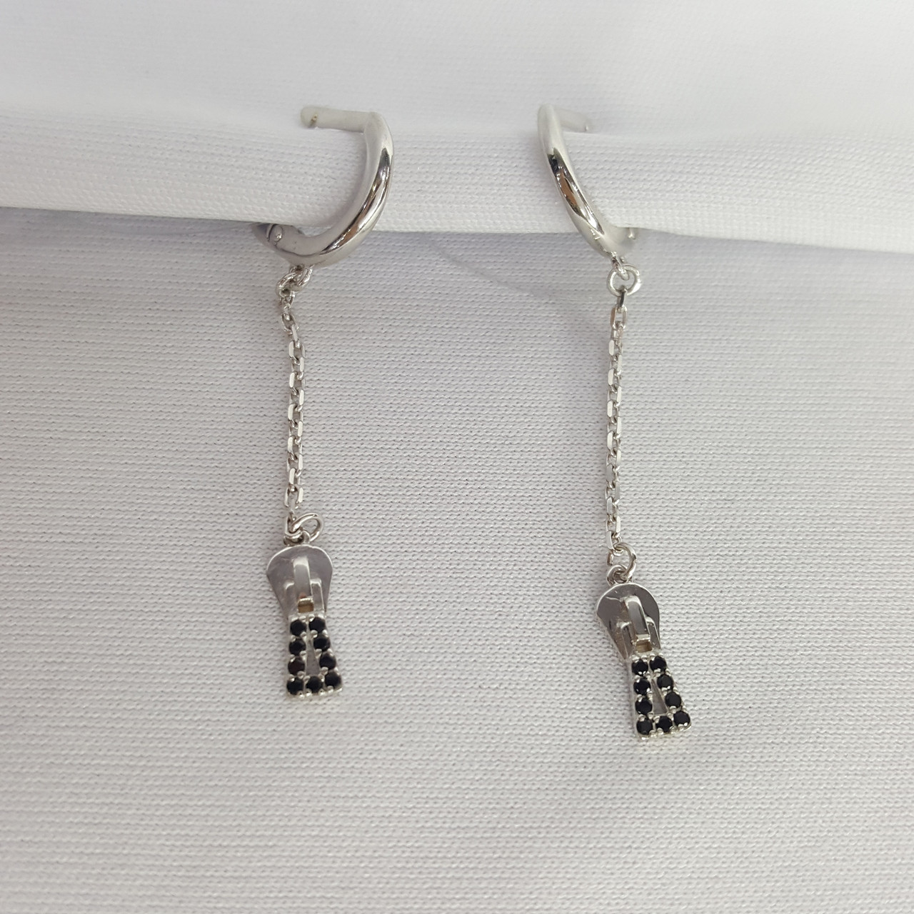 Серебряные серьги с фианитом Efremov 1210069429-501, фото 1