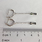 Серебряные серьги с фианитом Efremov 1210069429-501, фото 3