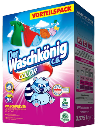 Der Waschkönig C.G. Color стиральный порошок 3,575 кг, фото 2