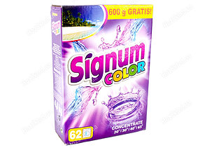 Стиральный порошок Signum Color 600 гр коробка