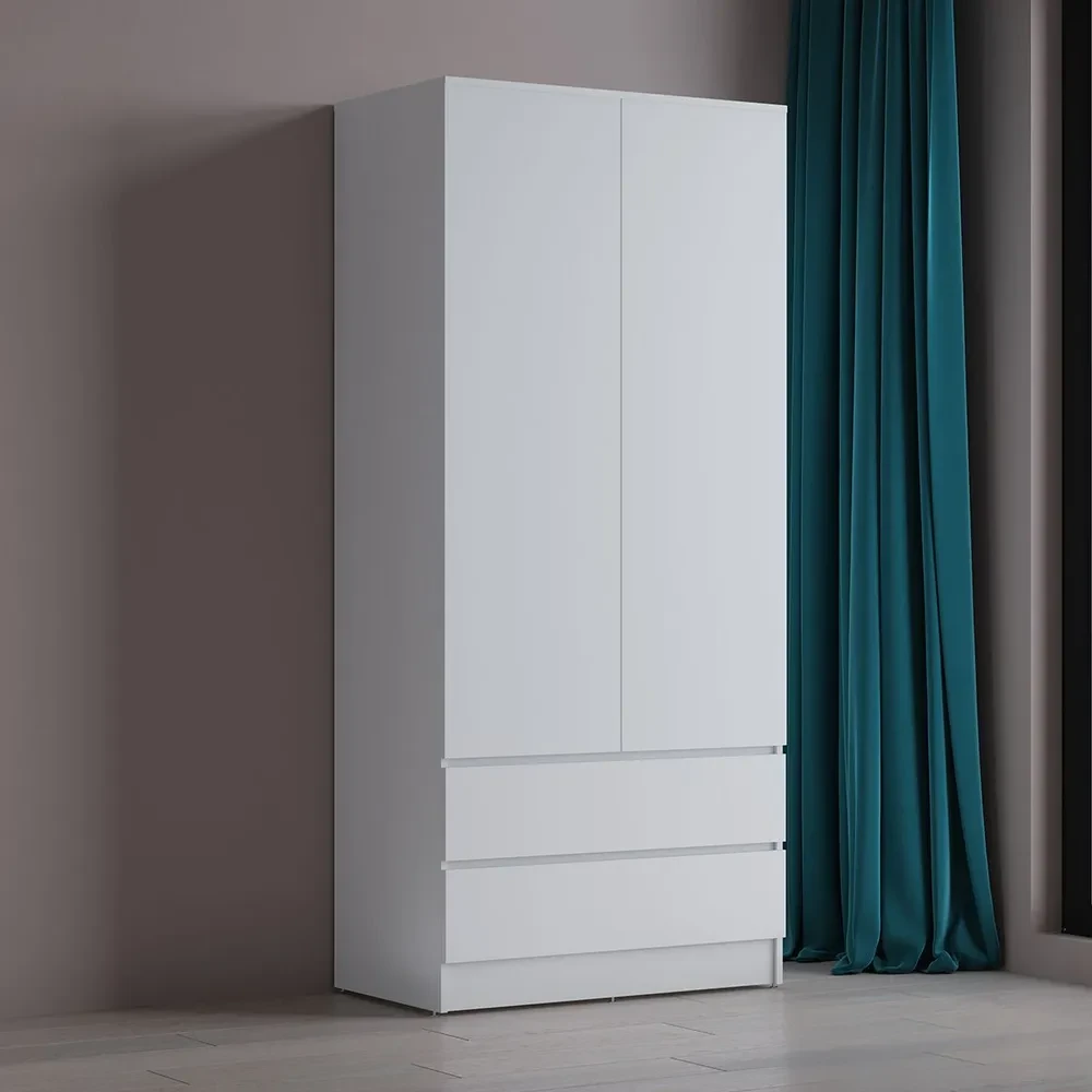 Шкаф распашной Квазар , 90.2х51.4х220 см , белый - купить по лучшей ...