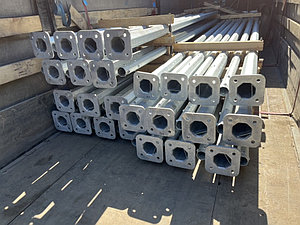 Опора 10 метр Граненая Фланцевая