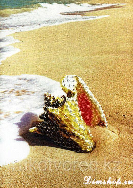 Набор для вышивания бисером "Золотой песок" 20х29 см, фото 1