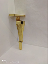 Ножка литая для мягкой мебели золото 16cm