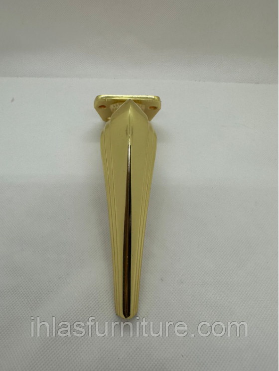 Ножка литая для мягкой мебели золото 16 см, фото 1