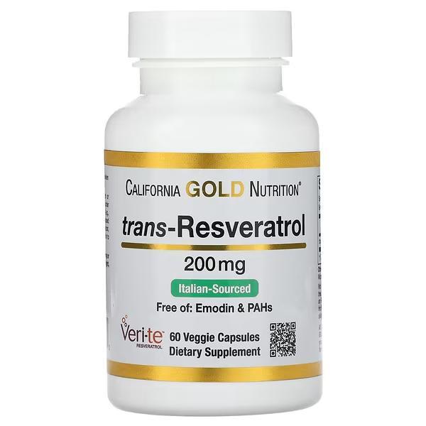 CGN, Ресвератрол, 200 мг, 60 капсул - фото 1 - id-p108837913