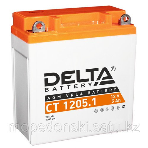 Мото аккумулятор Delta CT 1205.1 / 12V / 5Ah / 65A - фото 1 - id-p108838132