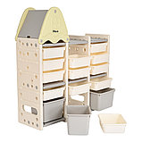 Стеллаж для игрушек Pituso с ящиками Домик 5 полок, фото 4