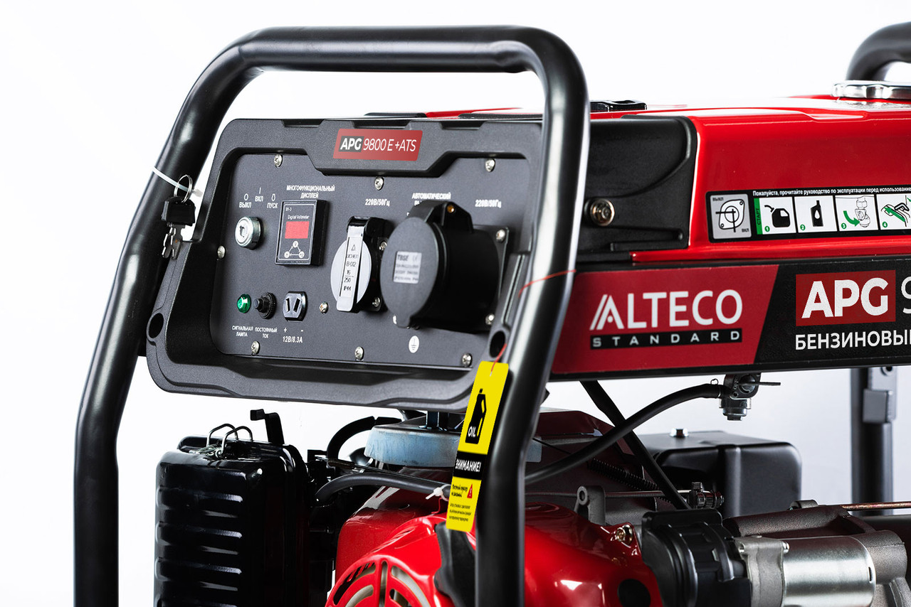 Бензиновый генератор ALTECO APG 9800 E ATS (N) 22279 (7.5 кВт, 220 В, ручной/электро, бак 25 л) - фото 6 - id-p108850800