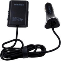 Адаптер в авто 12-24V AWEI C-400 4xUSB*9.6A Output, 1.8m High Speed