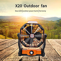 Кемпинговый аккумуляторный вентилятор Movable Fan MD-X20 7800mAh 3в1, фото 3