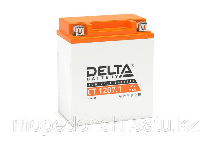 Мото аккумулятор Delta CT 1207.1 (12V / 7Ah / 100A) - фото 1 - id-p108851130