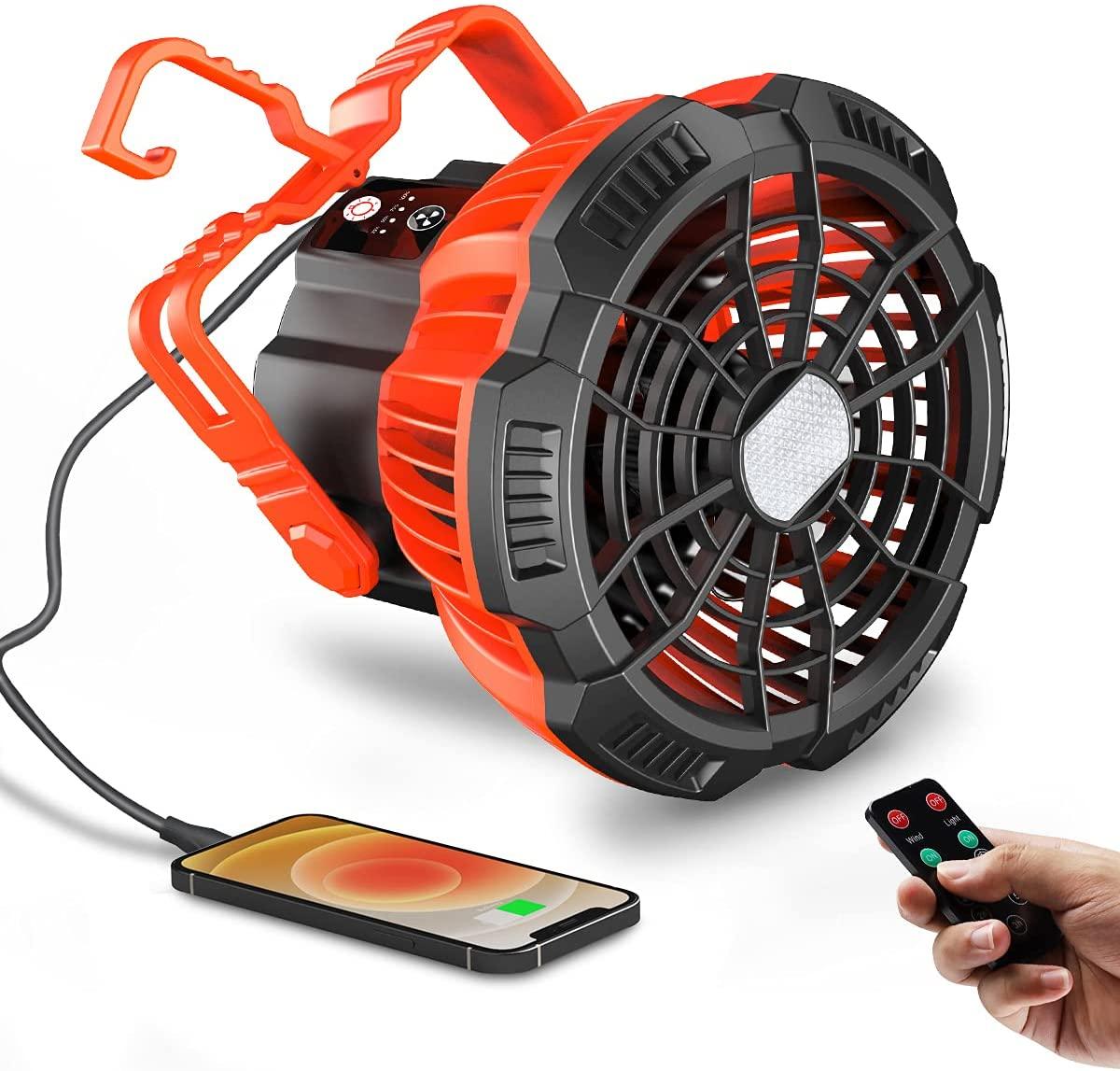 Кемпинговый аккумуляторный вентилятор Movable Fan MD-X10 5200mAh 3в1