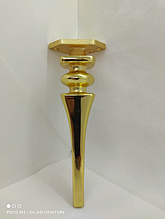 Ножка литая для мягкой мебели золото 21см