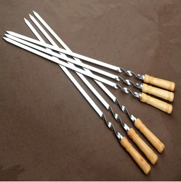 Набор шампуров с деревянными ручками 6шт - фото 2 - id-p108851283