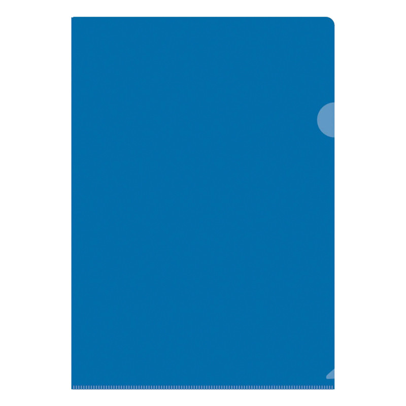 Папка-уголок OfficeSpace, А4, 150 мкм, синяя