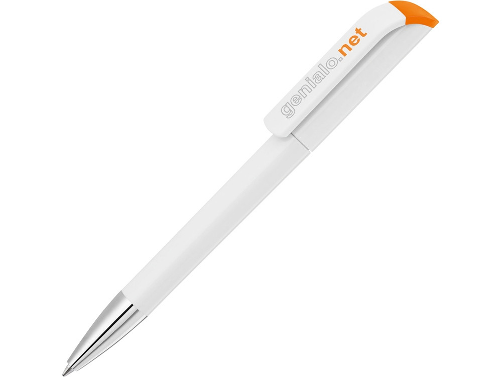 Ручка шариковая UMA EFFECT SI, белый/оранжевый - фото 2 - id-p108862435