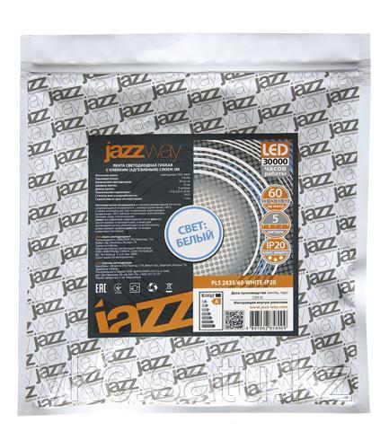 Лента светодиодная PLS 2835/120-12V 12Вт/м 6500К холод. бел. IP20 (уп.5м) JazzWay 2859051 - фото 2 - id-p108865261