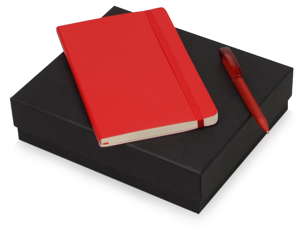 Подарочный набор Moleskine Amelie с блокнотом А5 Soft и ручкой, красный - фото 1 - id-p108864392