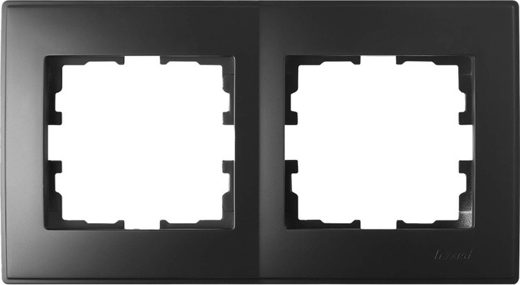Рамка для выключателей и розеток Lezard LESYA 705-4200-147, черный
