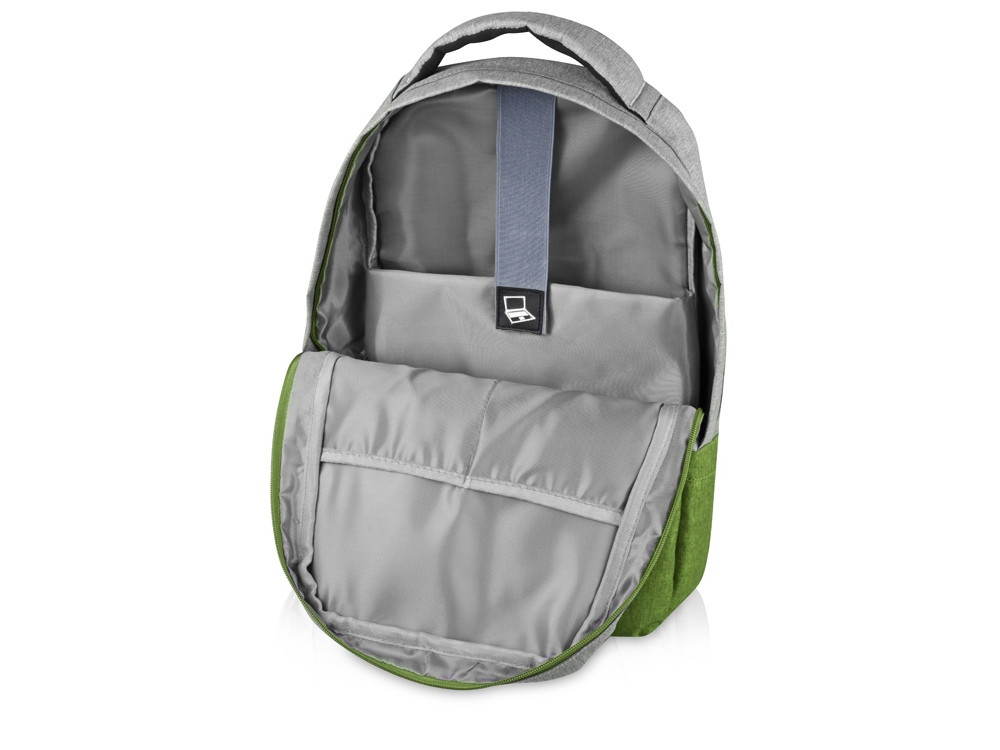 Рюкзак Fiji с отделением для ноутбука, серый/зеленое яблоко - фото 3 - id-p108861777