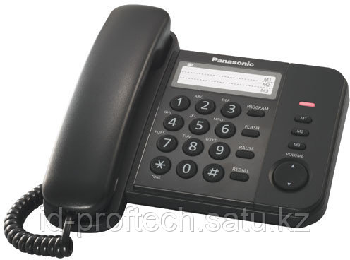 Panasonic Телефон проводной KX-TS2352RUB (чёрный) - фото 1 - id-p108866893
