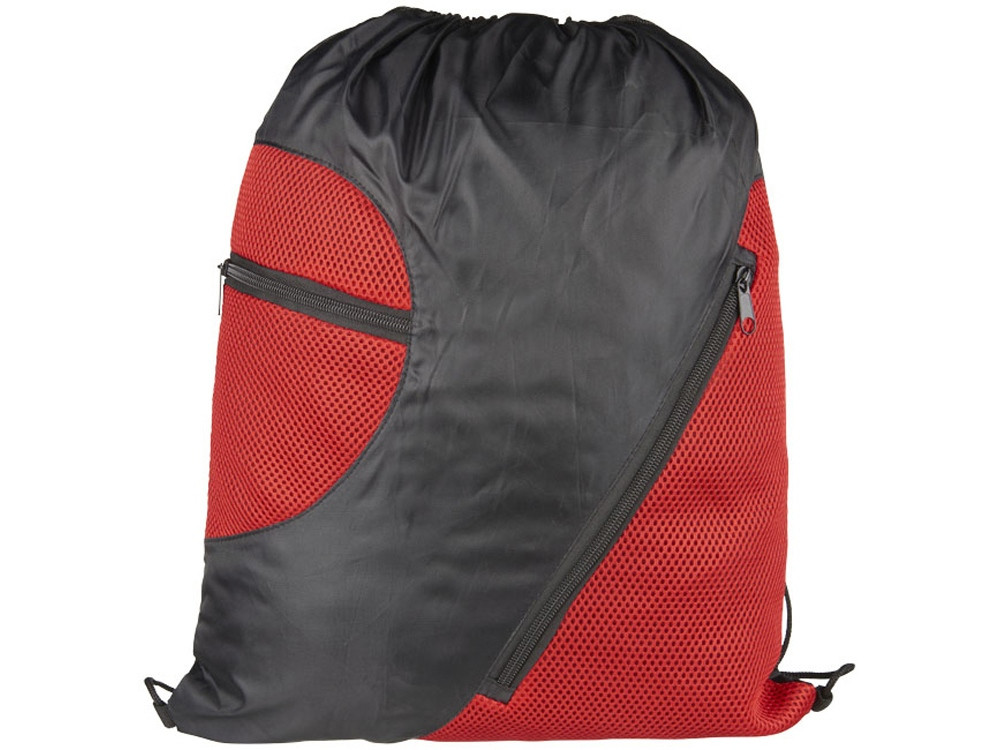 Спортивный рюкзак из сетки на молнии, красный - фото 3 - id-p108861855