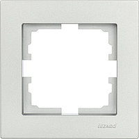 Рамка для выключателей и розеток Lezard Vesna 742-3500-146, серый