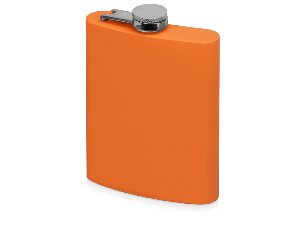 Фляжка 240 мл Remarque soft touch, 201 сталь, оранжевый - фото 1 - id-p108863984