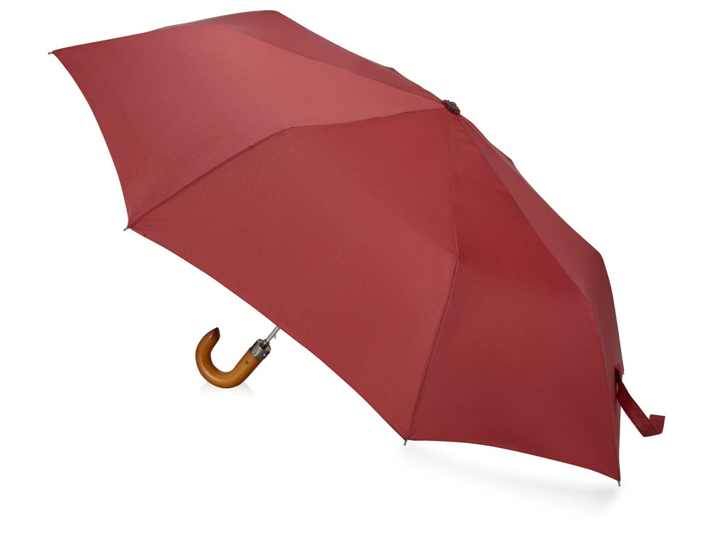 Зонт складной Cary, полуавтоматический, 3 сложения, с чехлом, бордовый - фото 2 - id-p108864032