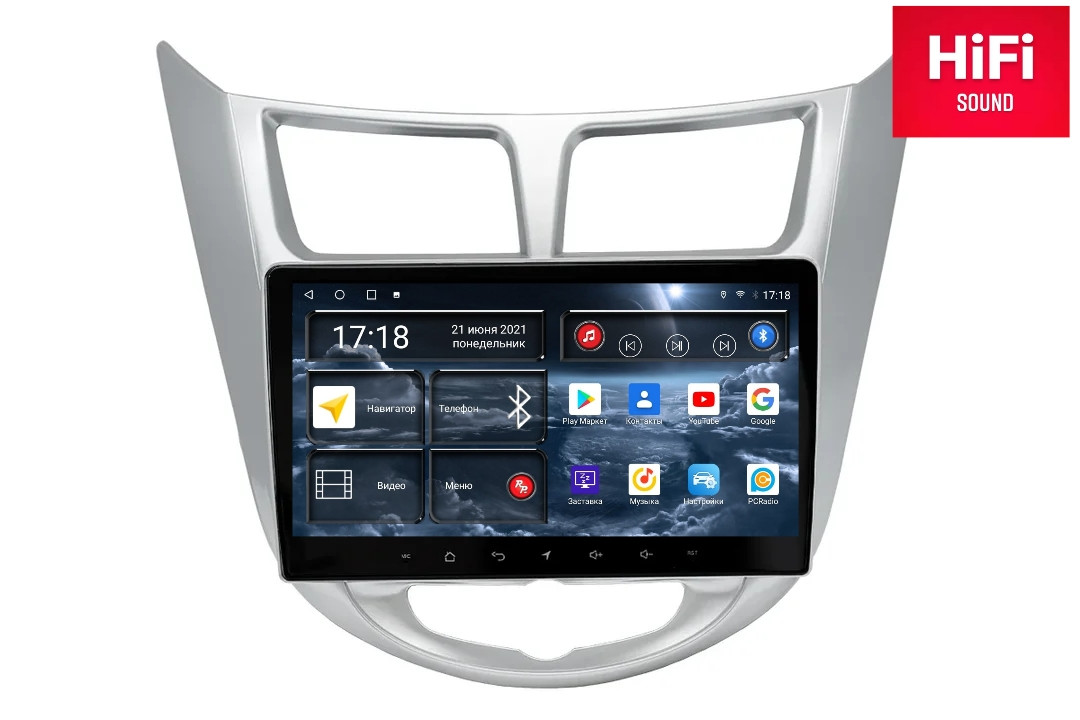 Автомагнитола RedPower 75067 Hi-Fi для Hyundai Solaris1-поколение RB (09.2010-01.2017)