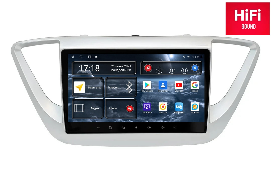 Автомагнитола RedPower 75167 Hi-Fi для Hyundai Solaris 2-поколение HCR (02.2017-08.2020)