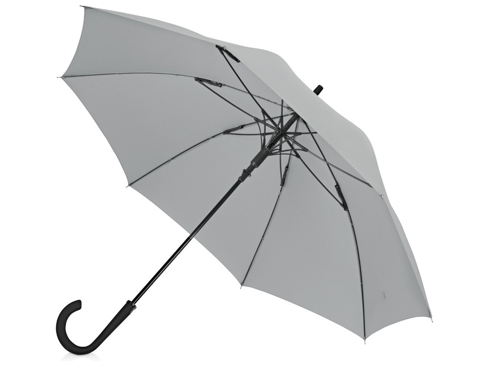 Зонт-трость Bergen, полуавтомат, серый - фото 1 - id-p108864113