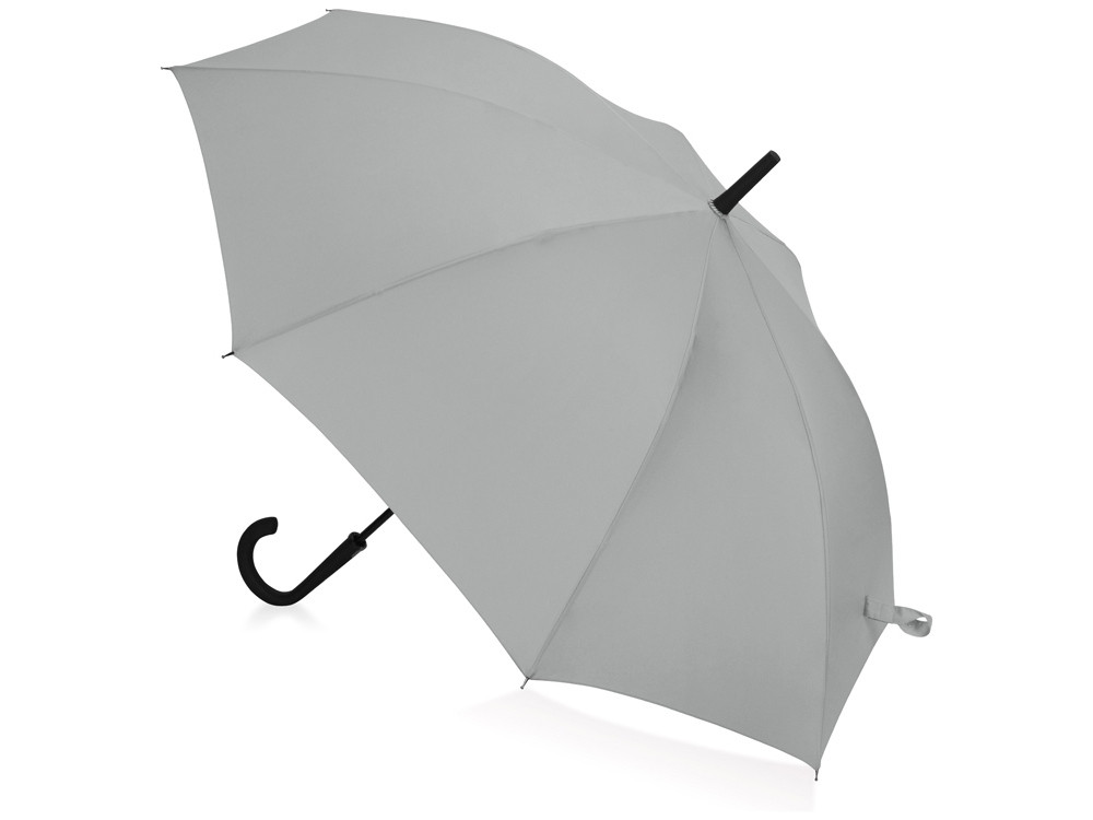 Зонт-трость Bergen, полуавтомат, серый - фото 2 - id-p108864113