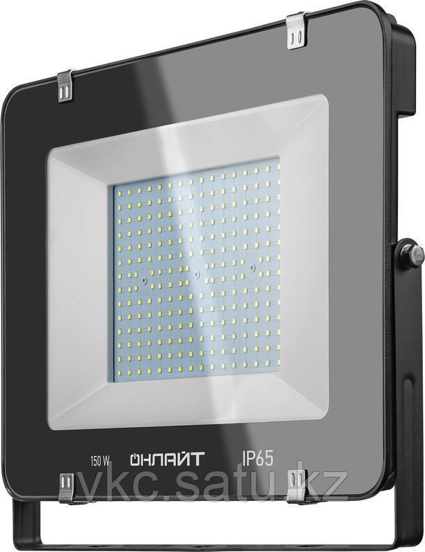 Прожектор светодиодный 14 344 OFL-150-6.5K-BL-IP65-LED 150Вт 6500К IP65 12000лм черн. ОНЛАЙТ 14344 - фото 1 - id-p108865824