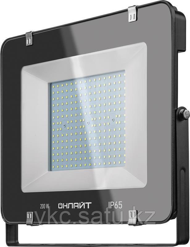 Прожектор светодиодный 14 345 OFL-200-6.5K-BL-IP65-LED 200Вт 6500К IP65 18000лм черн. ОНЛАЙТ 14345 - фото 1 - id-p108865825