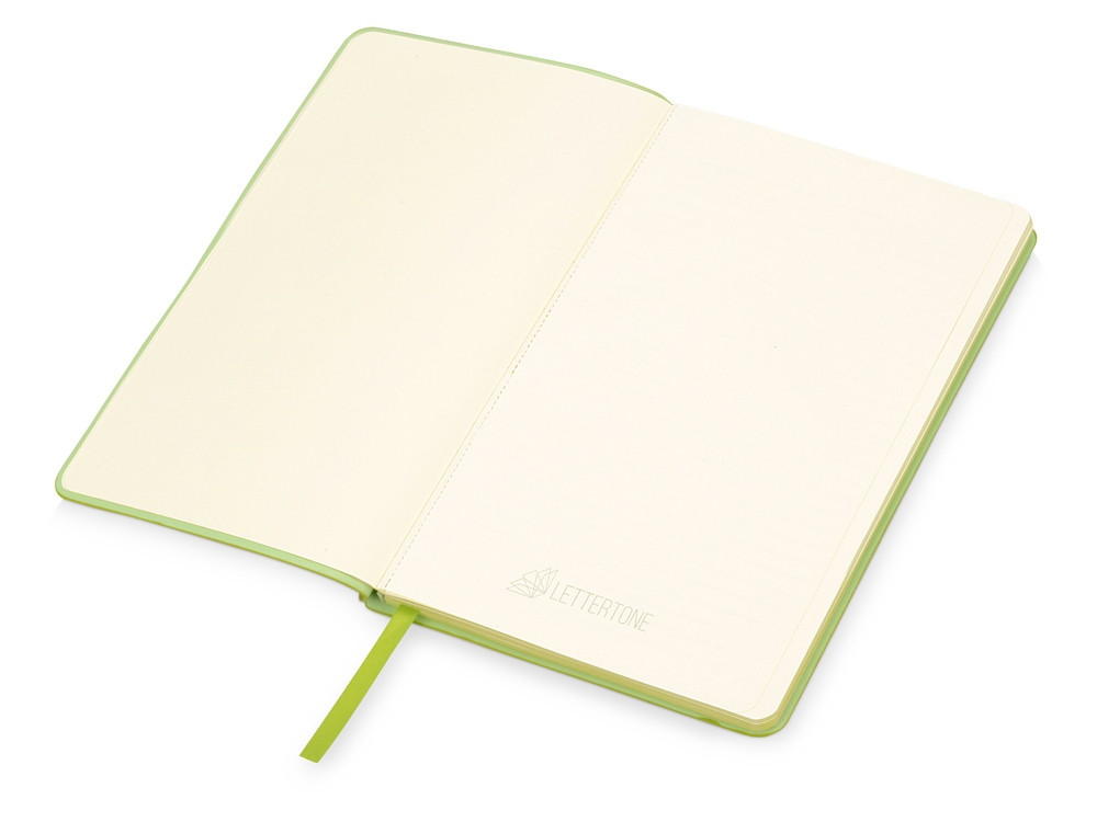 Блокнот Notepeno 130x205 мм с тонированными линованными страницами, зеленое яблоко - фото 2 - id-p108863246