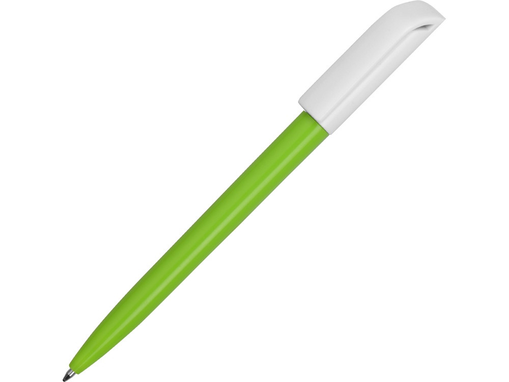 Ручка пластиковая шариковая Миллениум Color BRL, зеленое яблоко/белый - фото 1 - id-p108863326