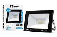 Прожектор светодиодный 30Вт 1700лм 6500К IP65 черн. (TKL) TOKOV ELECTRIC TKL-FL/LED-30-6.5K-IP65