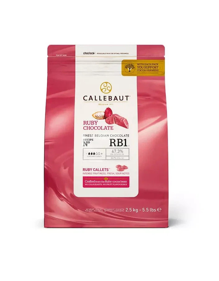 Рубиновый шоколад RUBY Callebaut 2,5 кг