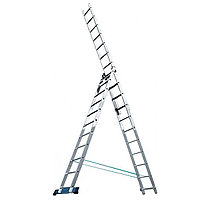 Лестница, 3 х 12 ступеней, алюминиевая, трехсекционная 97785 (002)