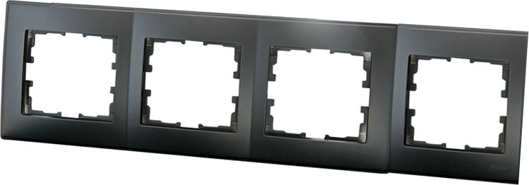 Рамка для выключателей и розеток Lezard L60 LESYA 705-4200-149 черный