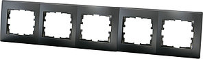 Рамка для выключателей и розеток Lezard L61 LESYA 705-4200-150 черный