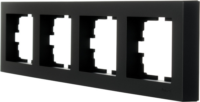 Рамка для выключателей и розеток Lezard VESNA 742-4200-149, черный