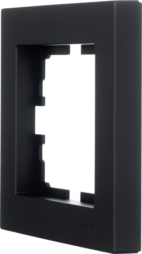 Рамка для выключателей и розеток Lezard Vesna, черный
