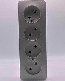 Розетка 4-местная BLANKA Белый