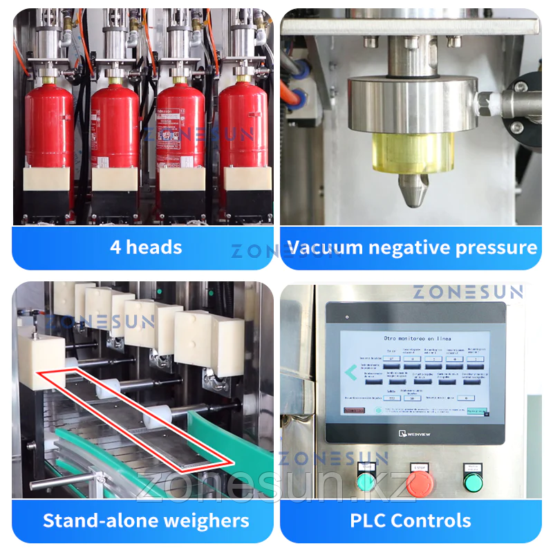 ZONESUN ZS-FE1 АВТОМАТИЧЕСКАЯ ПРОИЗВОДСТВЕННАЯ ЛИНИЯ ПО РОЗЛИВУ И ГЕРМЕТИЗАЦИИ ОГНЕТУШИТЕЛЕЙ - фото 2 - id-p108872264