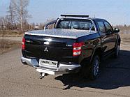 Защита кузова 75х42 мм со светодиодной фарой (для крышки) ТСС для Mitsubishi L200 2015-2018
